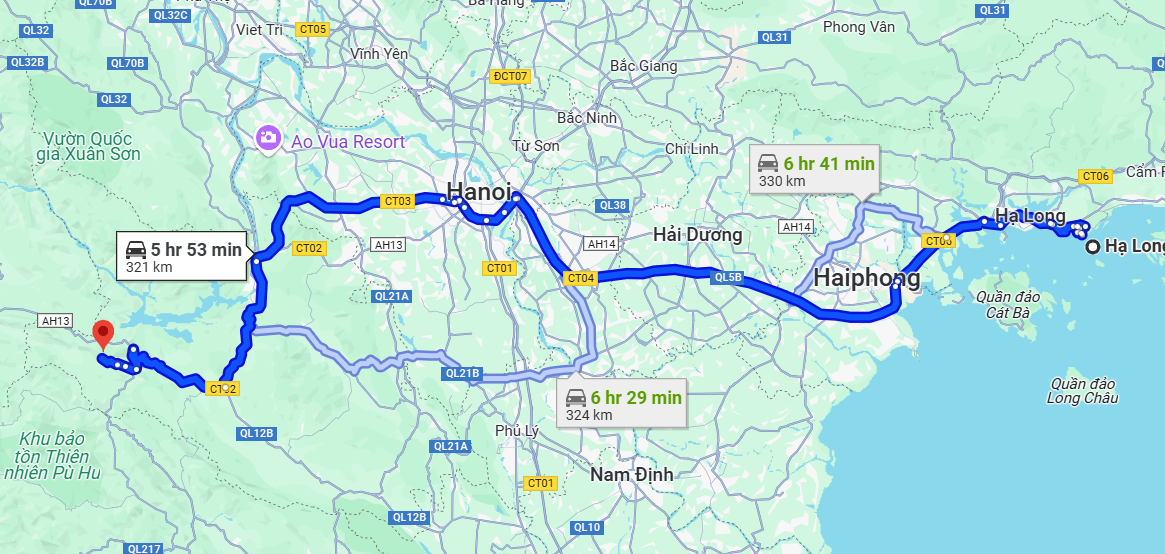 How to travel from Halong Bay to Mai Chau easily