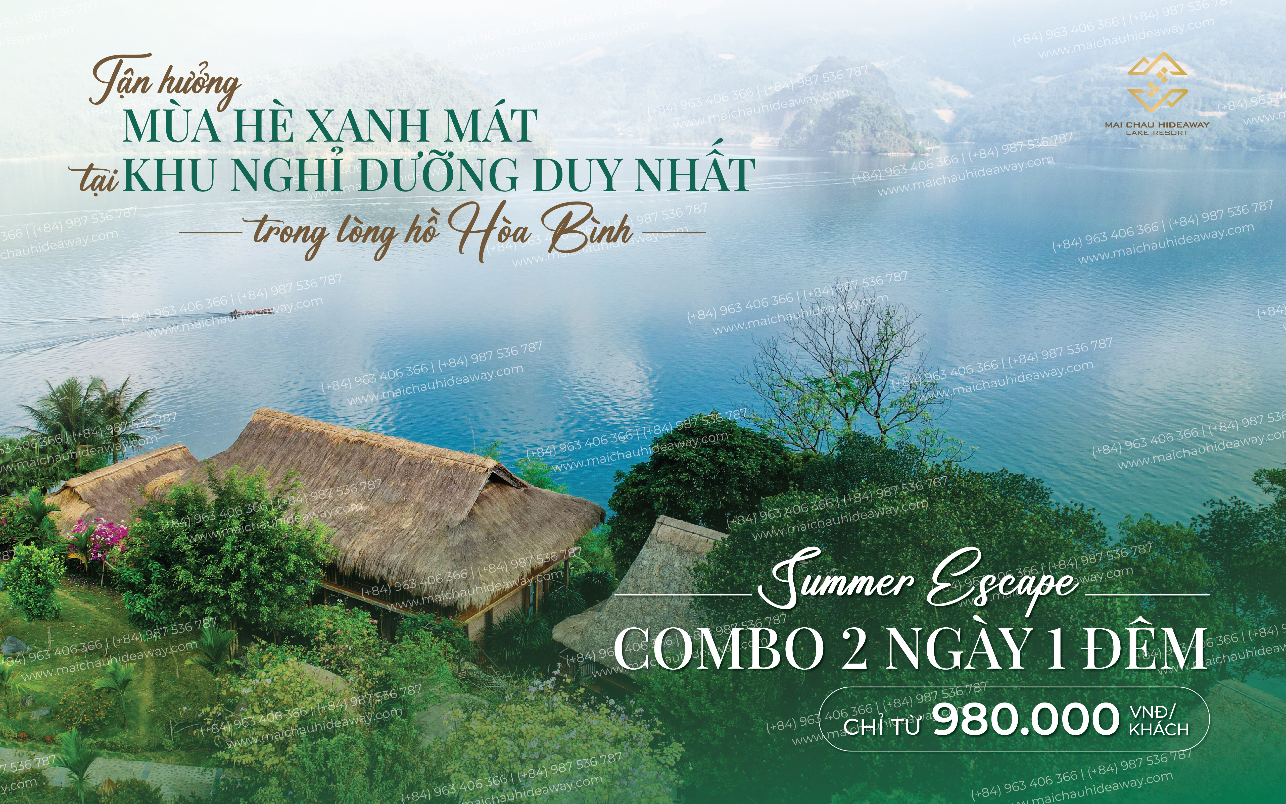 SUMMER ESCAPE MAI CHÂU 2 NGÀY 1 ĐÊM TỪ 980.000 VNĐ/KHÁCH