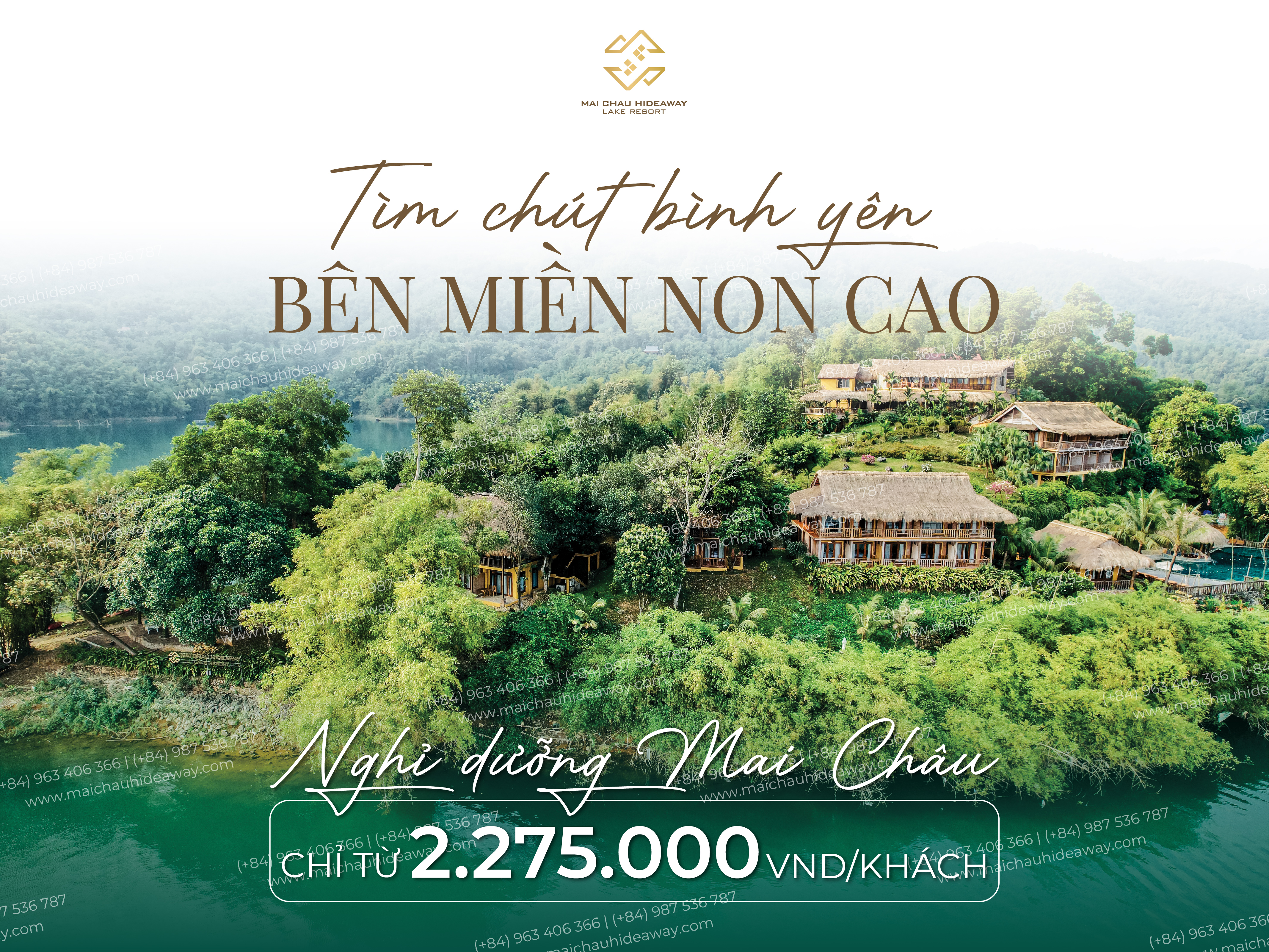 TÌM CHÚT BÌNH YÊN BÊN MIỀN NON CAO NGHỈ DƯỠNG MAI CHÂU CHỈ TỪ 2.275.000 VNĐ/KHÁCH