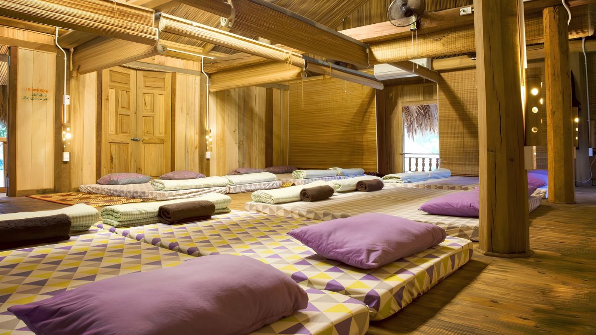 Visitors can sleep on mattresses laid out along the length of the house (Source: Collected). Visitors can sleep on mattresses laid out along the length of the house (Source: Collected).