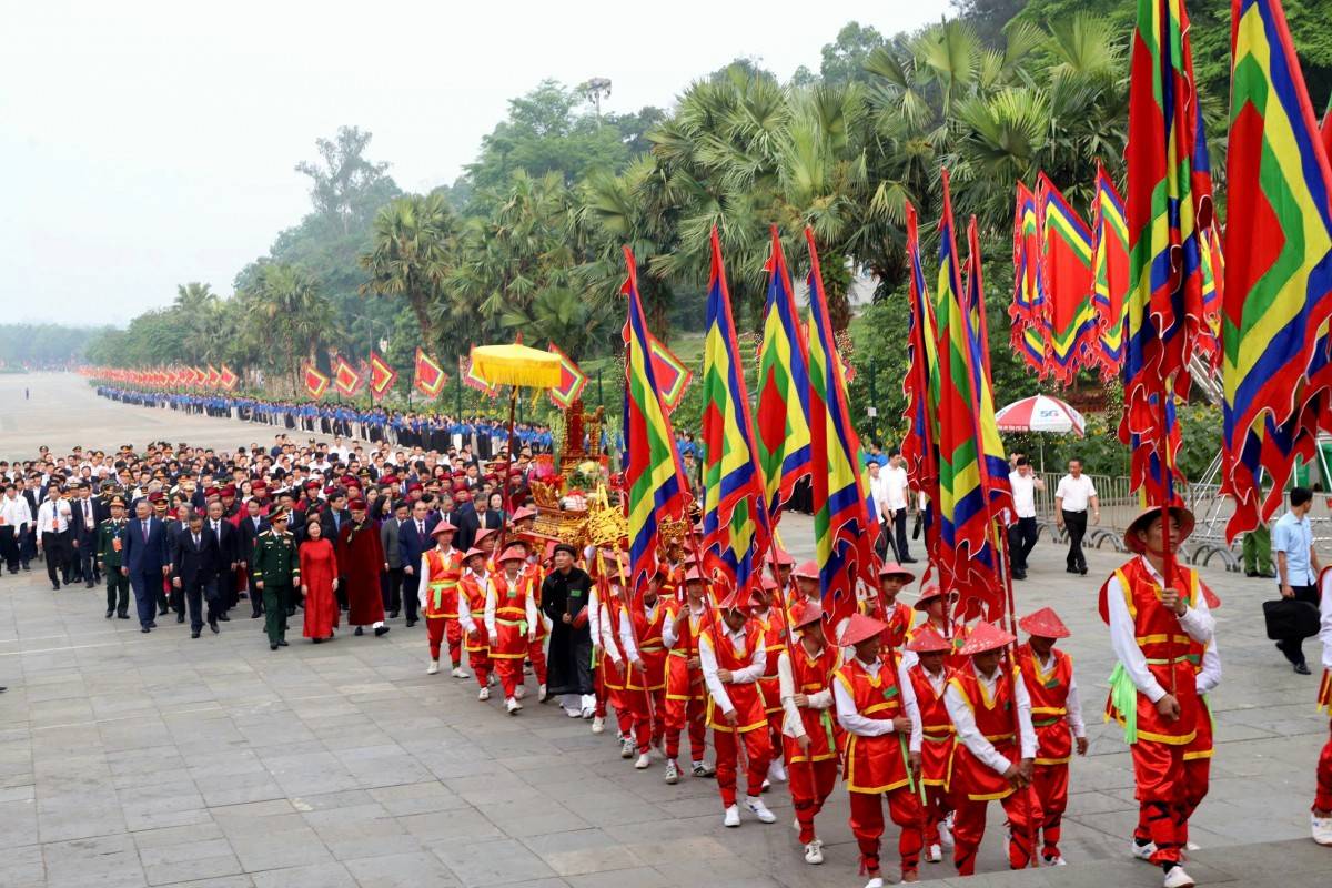 Ngày chính lễ Giỗ Tổ Hung Vương (Nguồn: Báo Quân Đội Nhân Dân)