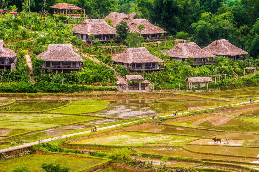Quiet escape areas beyond Hanoi 