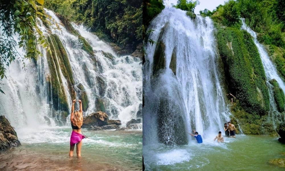 Go Lao Waterfall attracts tourists with its pristine natural scenery (Source: Collect) Go Lao Waterfall attracts tourists with its pristine natural scenery (Source: Collect)