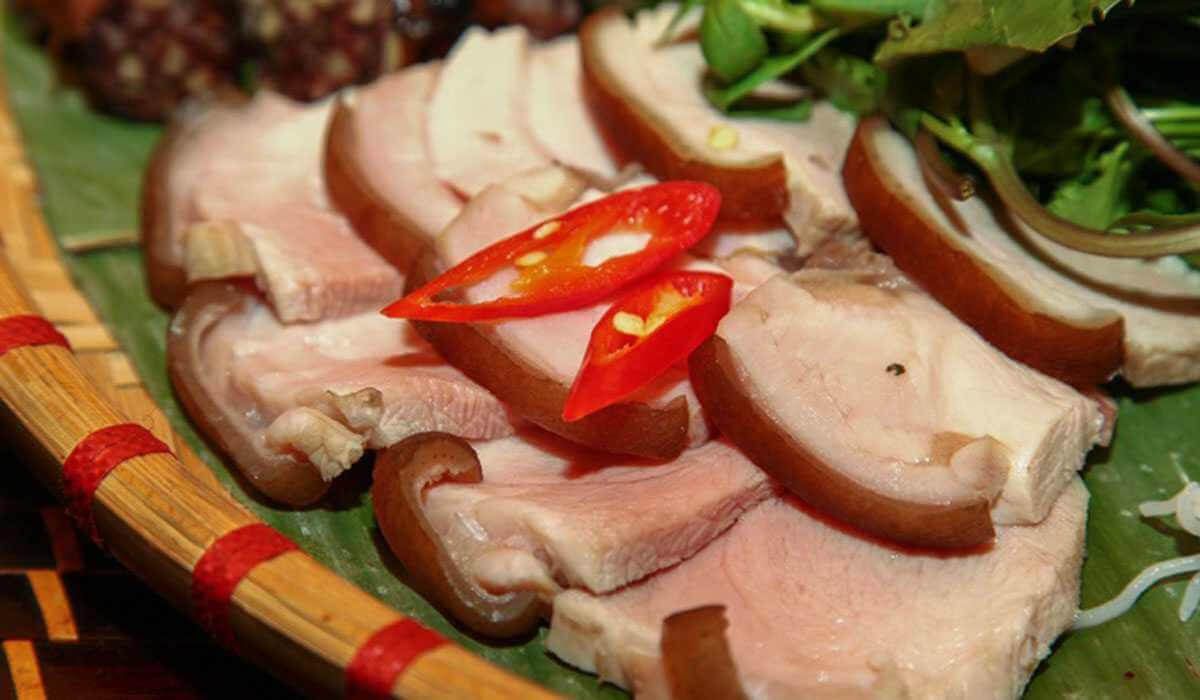 Lợn mán luộc Mai Châu Lợn mán luộc Mai Châu