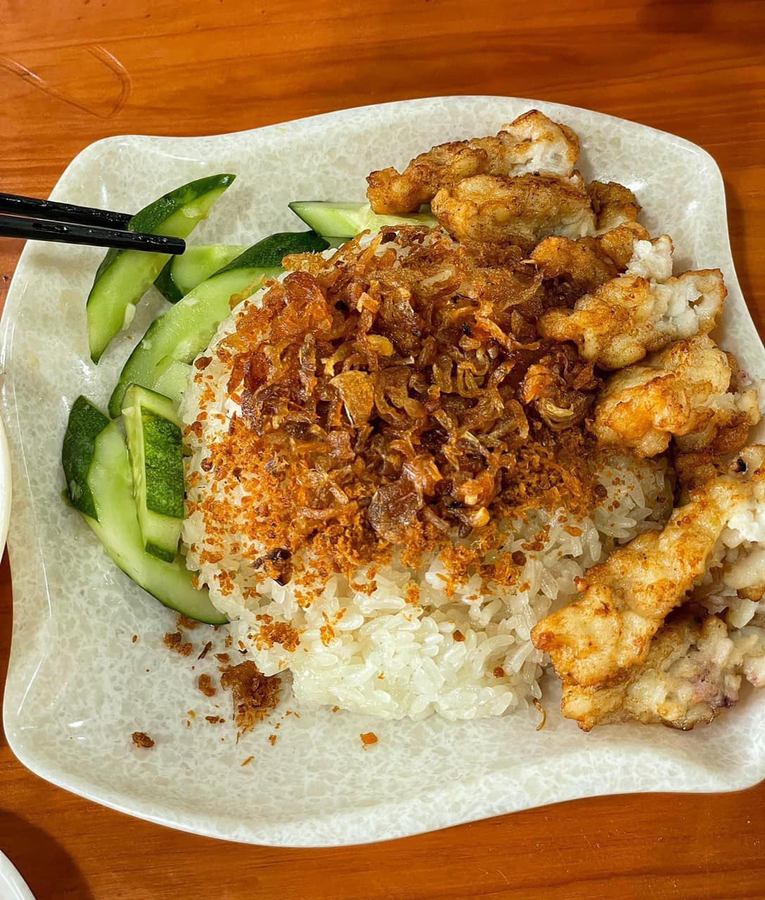 Xôi chả mực Quảng Ninh Xôi chả mực Quảng Ninh