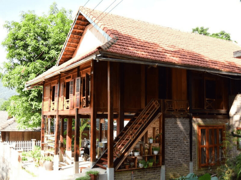 Vật liệu và kết cấu truyền thống của nhà sàn Mai Châu Vật liệu và kết cấu truyền thống của nhà sàn Mai Châu