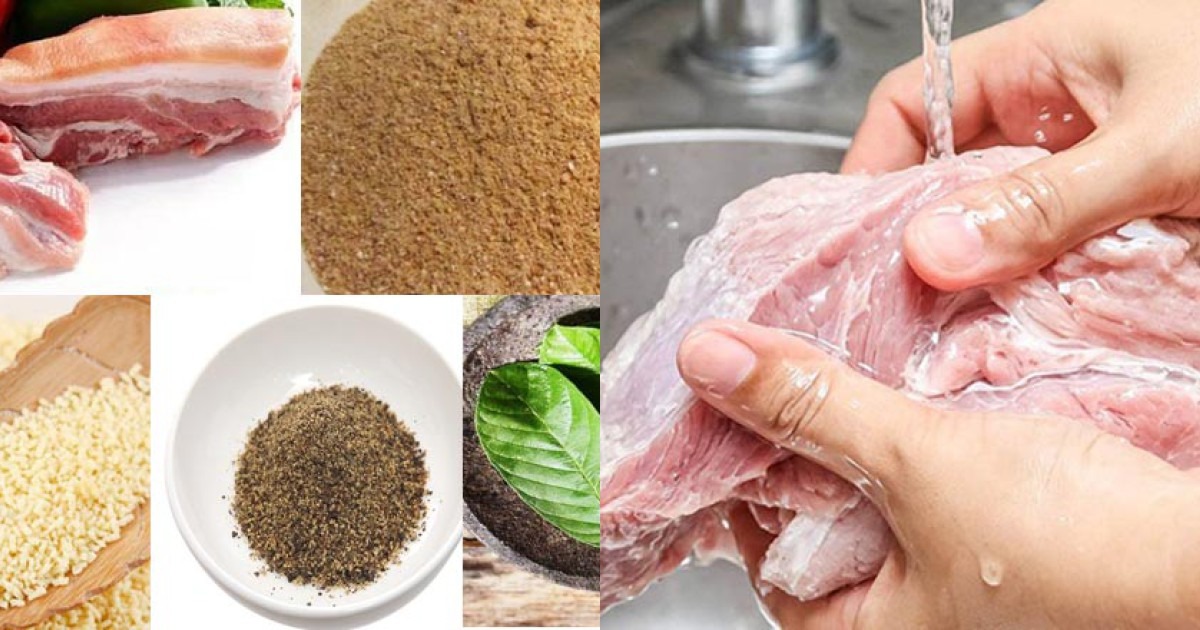 Chuẩn bị nguyên liệu để làm thịt lợn muối Chuẩn bị nguyên liệu để làm thịt lợn muối