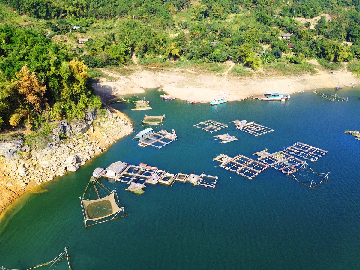 Cảng Thung Nai (Nguồn: Mai Chau Hideaway Lake Resort) Cảng Thung Nai (Nguồn: Mai Chau Hideaway Lake Resort)