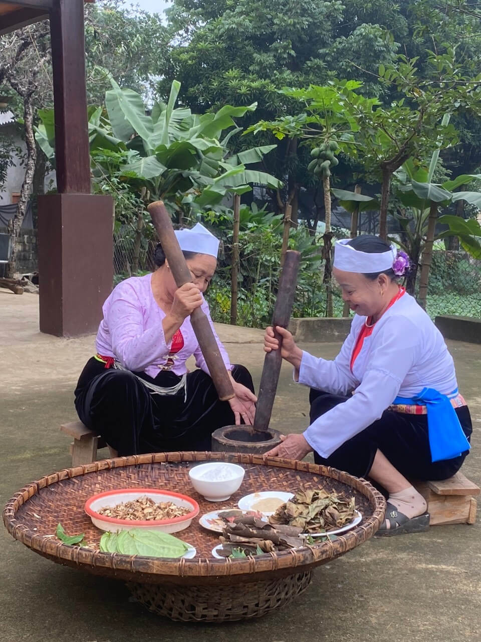 Làm rượu cần Mường Vang từ men lá (Nguồn: Du lịch Hòa Bình) Làm rượu cần Mường Vang từ men lá (Nguồn: Du lịch Hòa Bình)