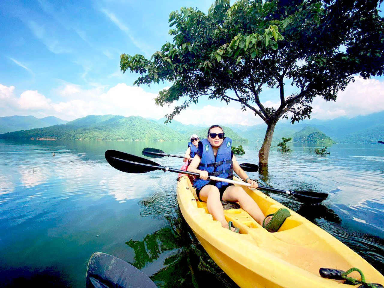 Kayaking on Da river 