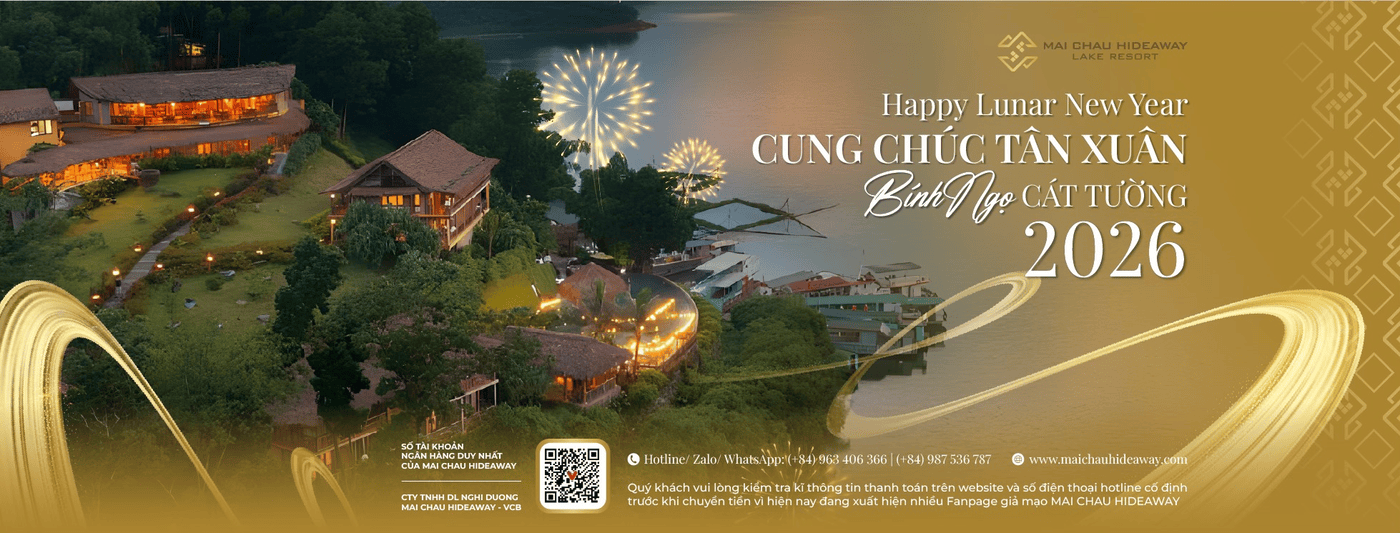 Mai Chau Hideaway Lake Resort cung chúc tân xuân Bính Ngọ 2026
