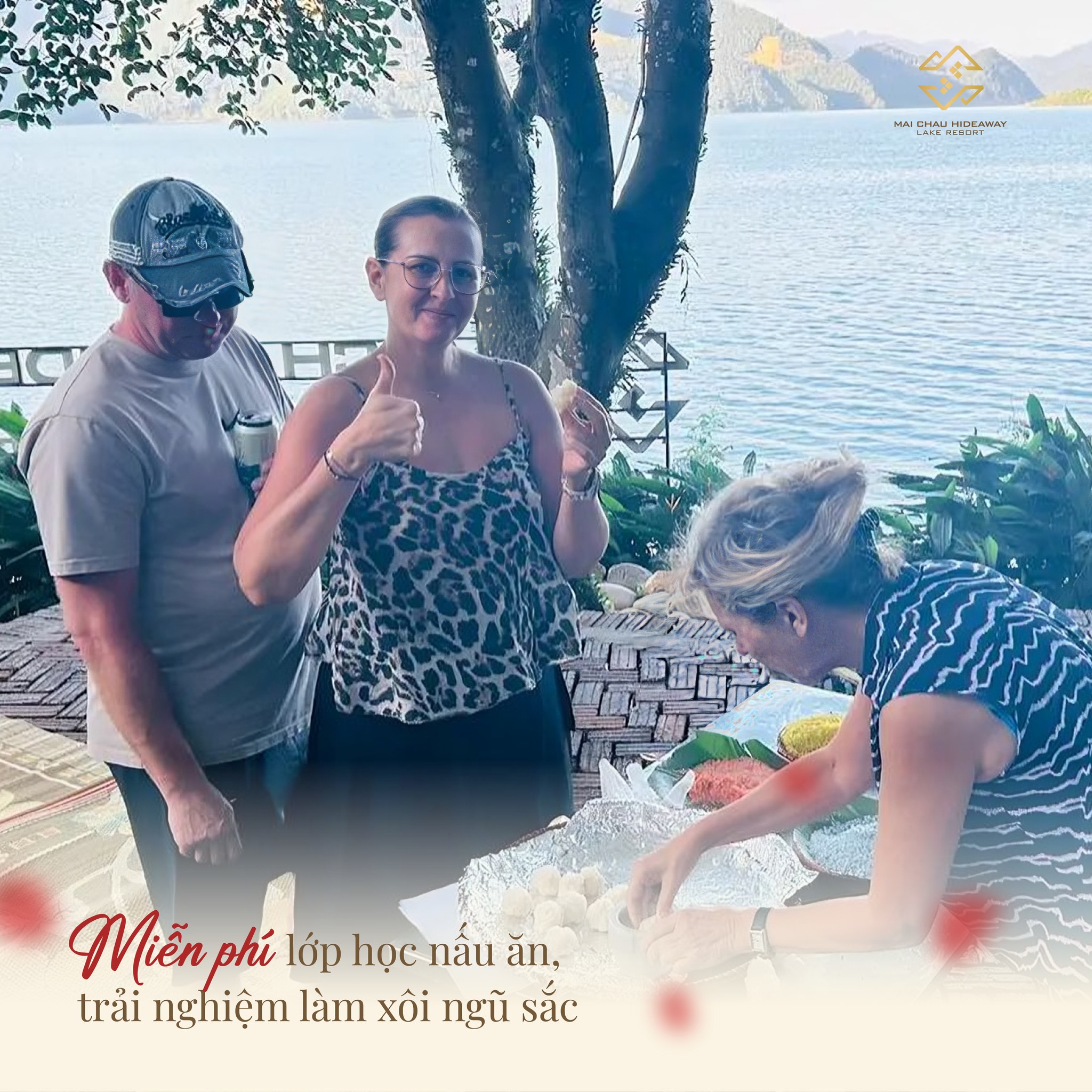 XUÂN SUM VẦY, TẾT YÊU THƯƠNG ƯU ĐÃI NGHỈ DƯỠNG THƯ THÁI BÊN HỒ TẠI MAI CHÂU 